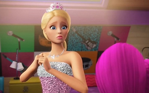 芭比动画电影《芭比之皇室摇滚 Barbie In Rock ‘N Royals 2015》全1集 中文版+英文版 高清/MP4/1.65G 百度云网盘下载-幼教库