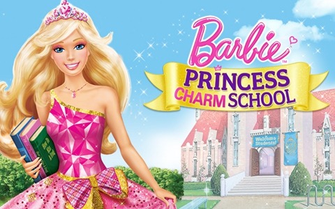 芭比动画电影《芭比之魅力公主学院 Barbie: Princess Charm School 2011》全1集 中文版+英文版 高清/RMVB/1.45G 百度云网盘下载-幼教库